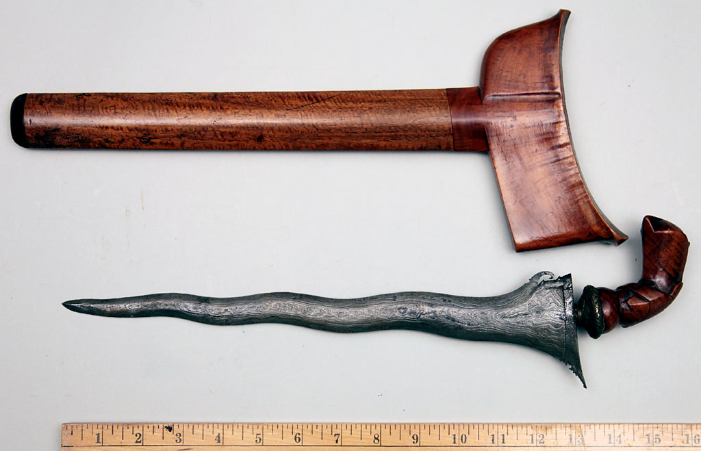 Keris, with features suggesting origin in North Malaysian State of Terengganu
