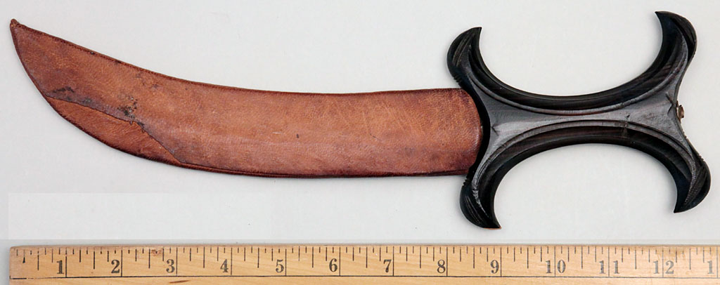 East African Curved Beja Tribe X-Hilt Dagger with Sheath
