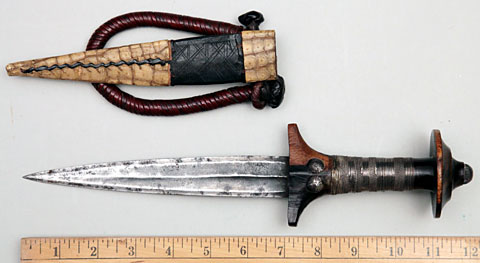 Sudanese Arm Dagger with Silver Decoration